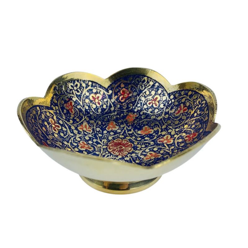 Brass Bowl in Flower Shape