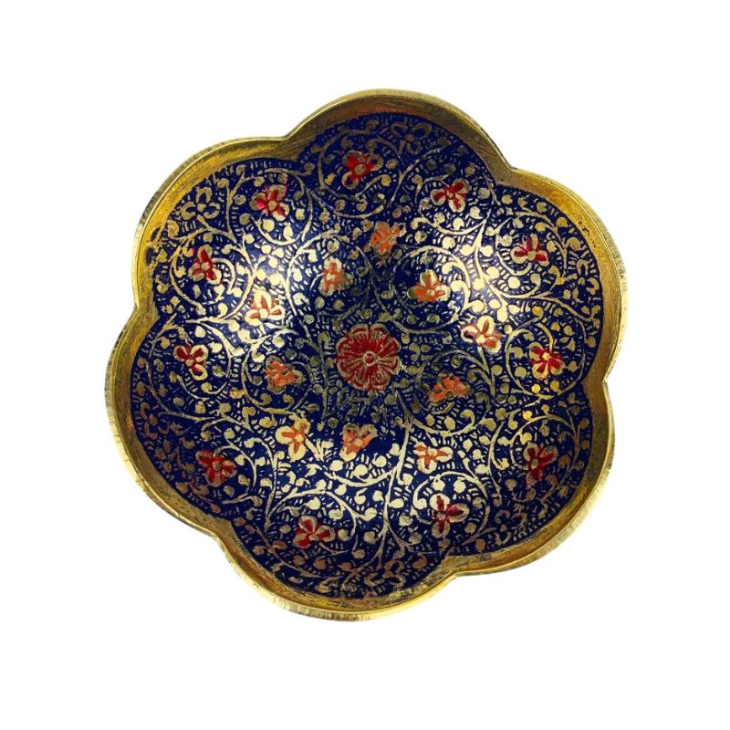 Brass Bowl in Flower Shape