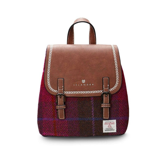 Islander UK Mini Backpack in Fuchsia Tartan