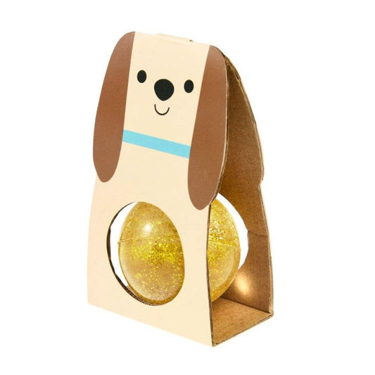 Rex London Glitter Bouncy Ball - Gold dog
