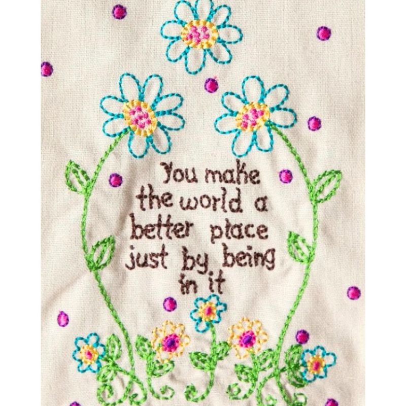 Linen Hand Towel - You Make The World