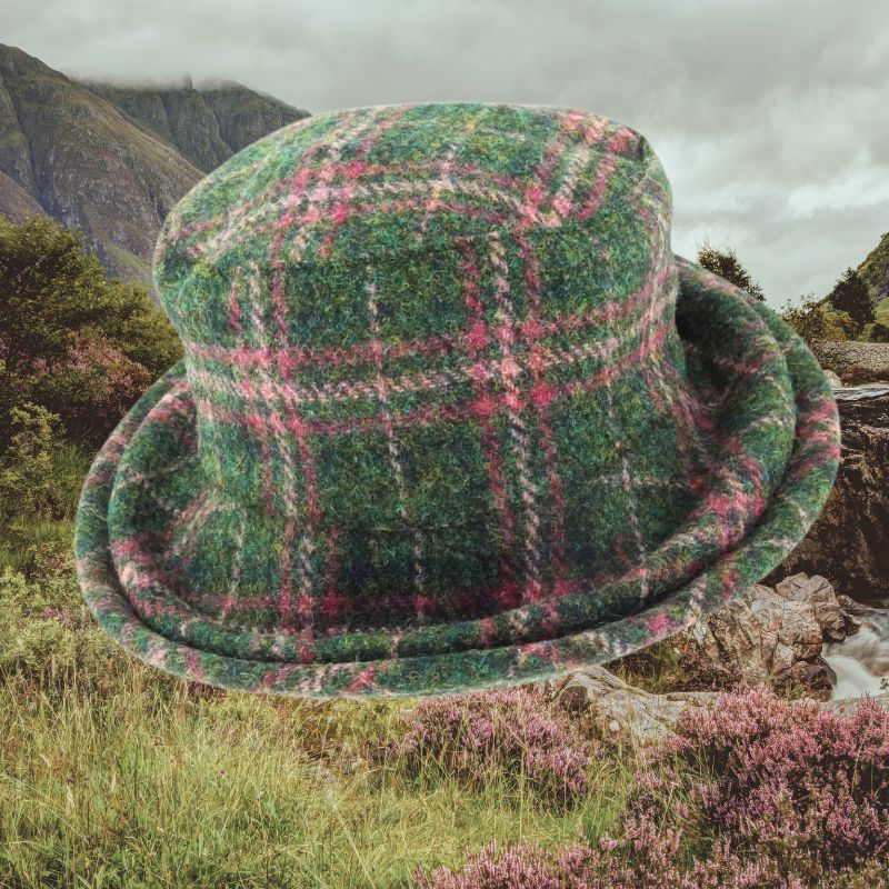 Glen Appin of Scotland Harris Tweed Cloche Hat