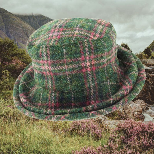 Glen Appin of Scotland Harris Tweed Cloche Hat