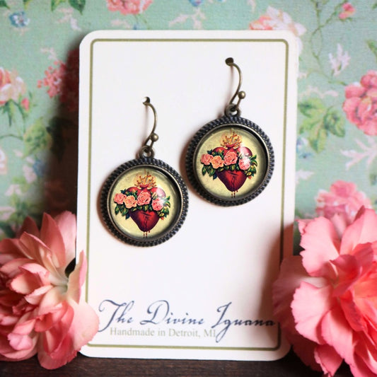 Immaculate Heart of Mary Earrings