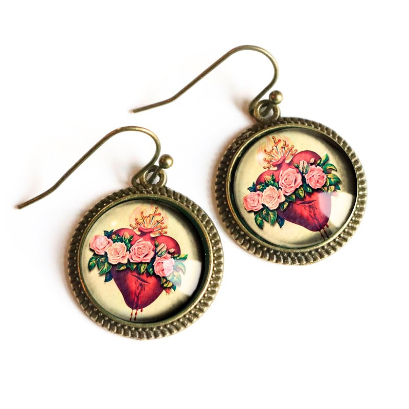 Immaculate Heart of Mary Earrings