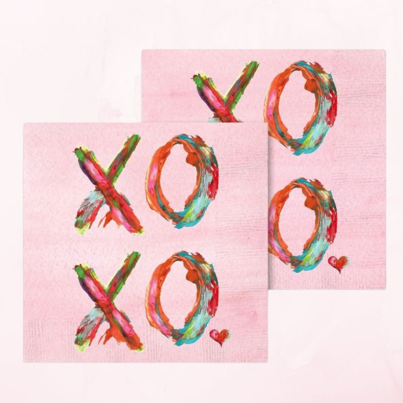 XOXO Cocktail Napkin