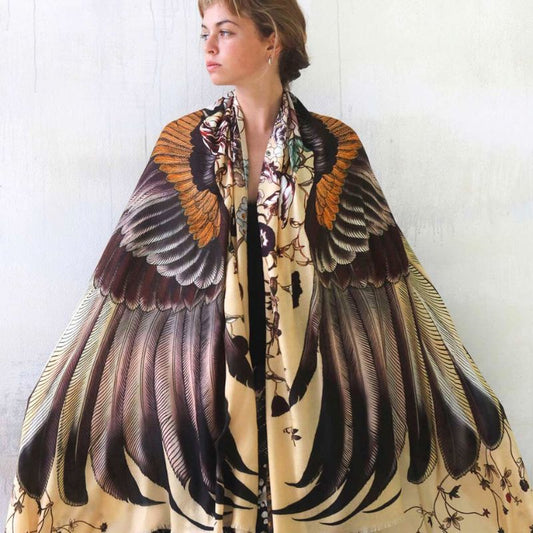 Shovava - Heart of Earth Scarf/shawl - Light Tones