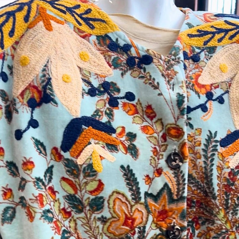 Lily Loves Flowers Velvet Jacket by ToutVintage