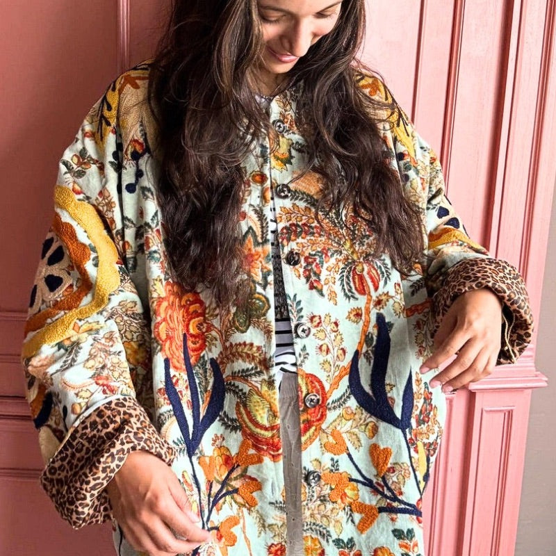 Lily Loves Flowers Velvet Jacket by ToutVintage