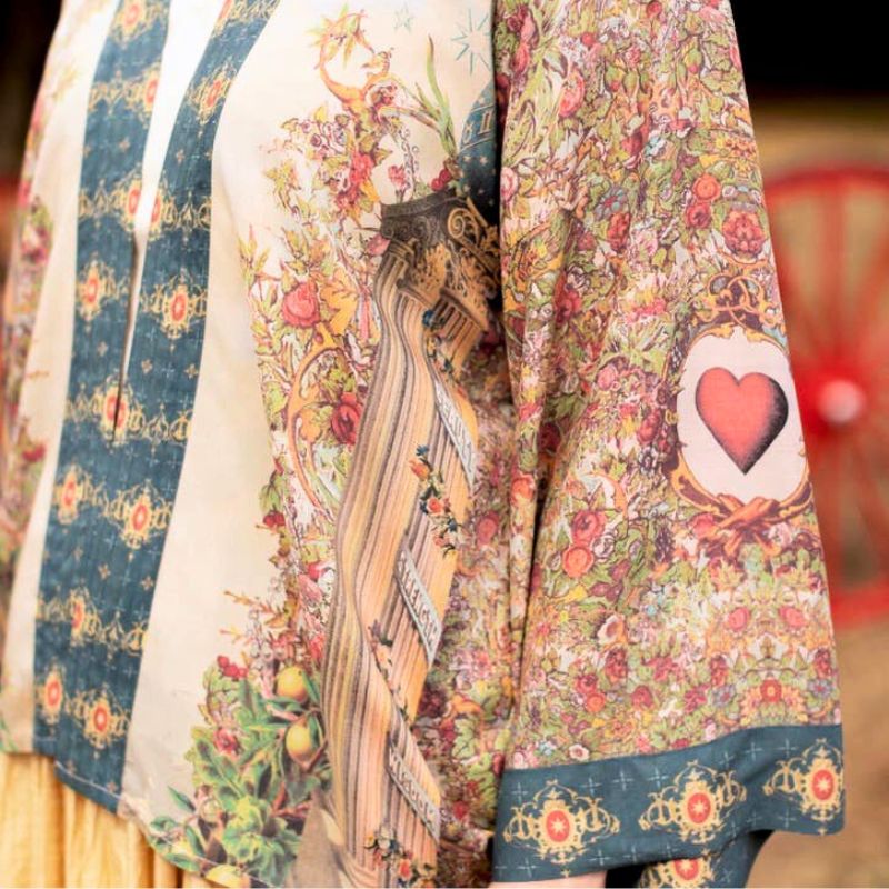 Love Revolution Cropped Kimono Jacket