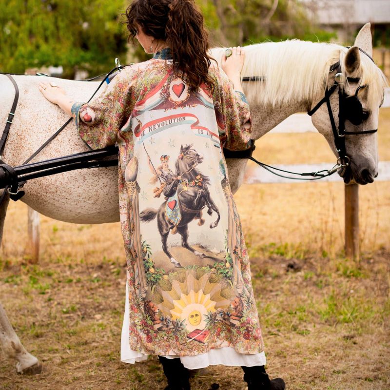 Love Revolution Long Duster Kimono