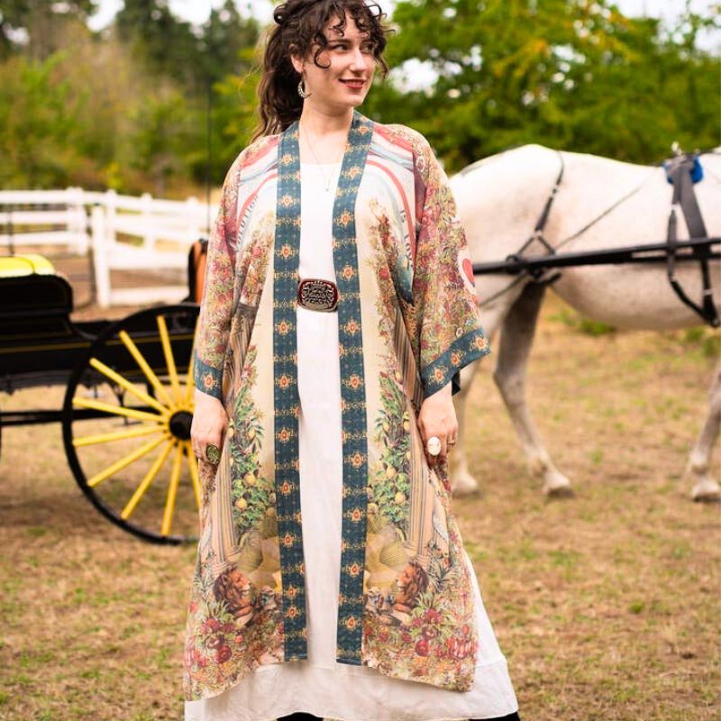 Love Revolution Long Duster Kimono