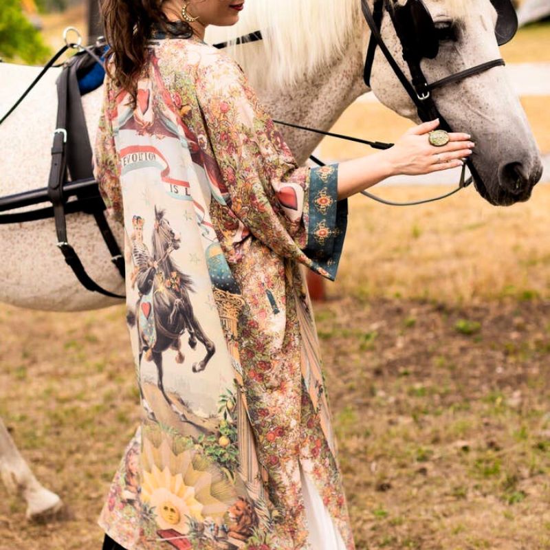 Love Revolution Long Duster Kimono