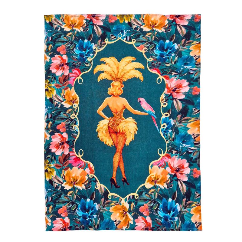 Lulu LaRue luxe Linen Tea Towel by Queen K
