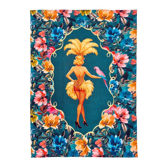 Lulu LaRue luxe Linen Tea Towel by Queen K