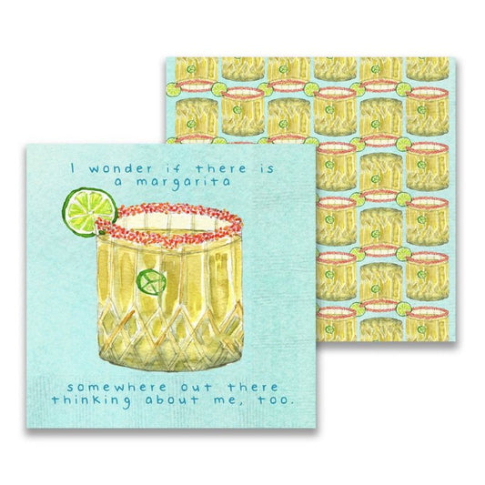 Margarita Somewhere Cocktail Napkin