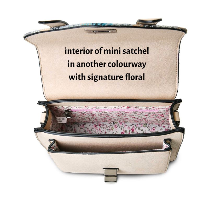 Islander UK Mini Satchel in Orange and Blue Tartan