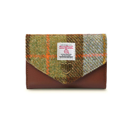 Islander UK Mini Wallet in Chestnut and Blue Tartan