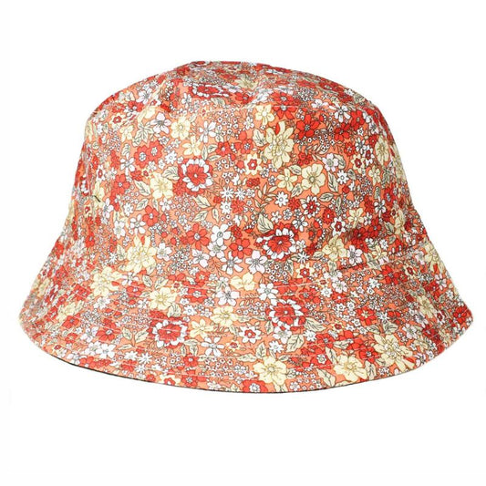 Wildflowers Ditsy Print Bucket Hat - Orange