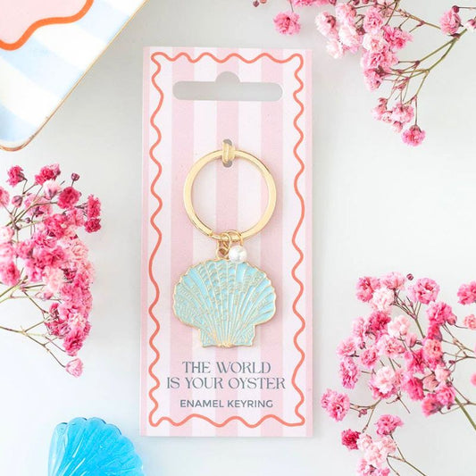 The World is Your Oyster Keyring
