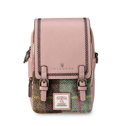 Islander UK Pink and Green Tartan Crossbody Bag