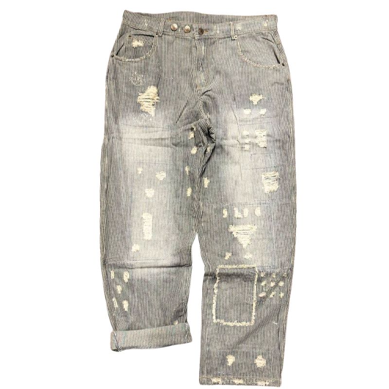 Peace and Love Jeans by Jaded Gypsy in Midnight Railroad Stripe
