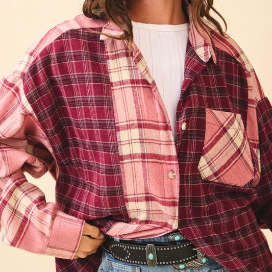 Ruby Rose Plaid Flannel Shirt