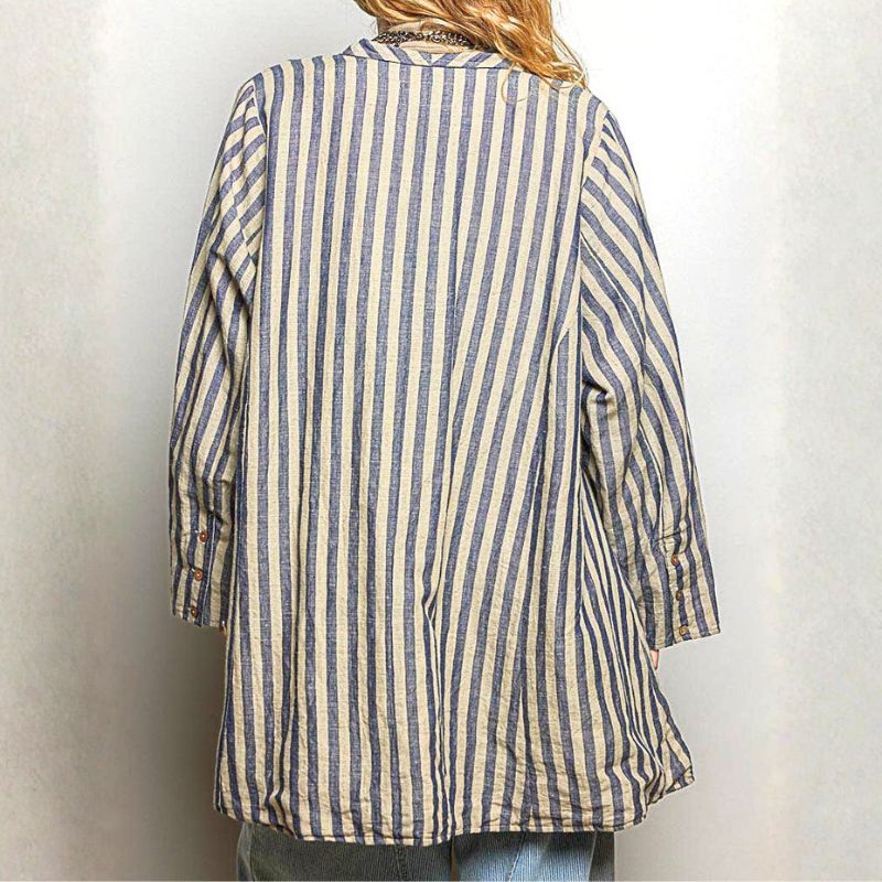 Seychelles Striped Linen/Cotton Jacket