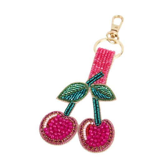 My Doris Beaded Cherry Bag Charm