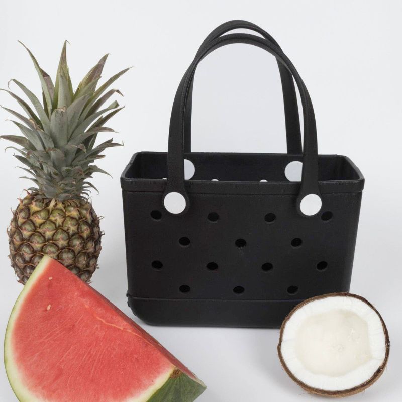 Aloha Vegan Tote Bag - Black - Small