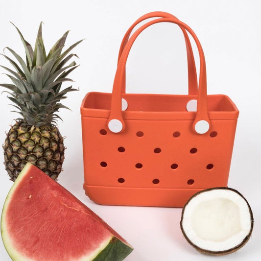Aloha Vegan Tote Bag - Orange - Small