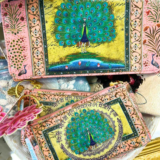 Starlet Peacock Tri Fold Wallet