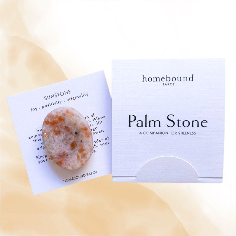 Sunstone Palm Stone with Carry Pouch