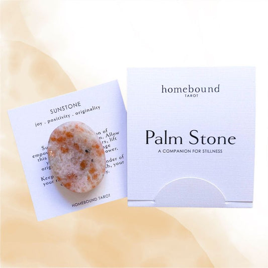 Sunstone Palm Stone with Carry Pouch