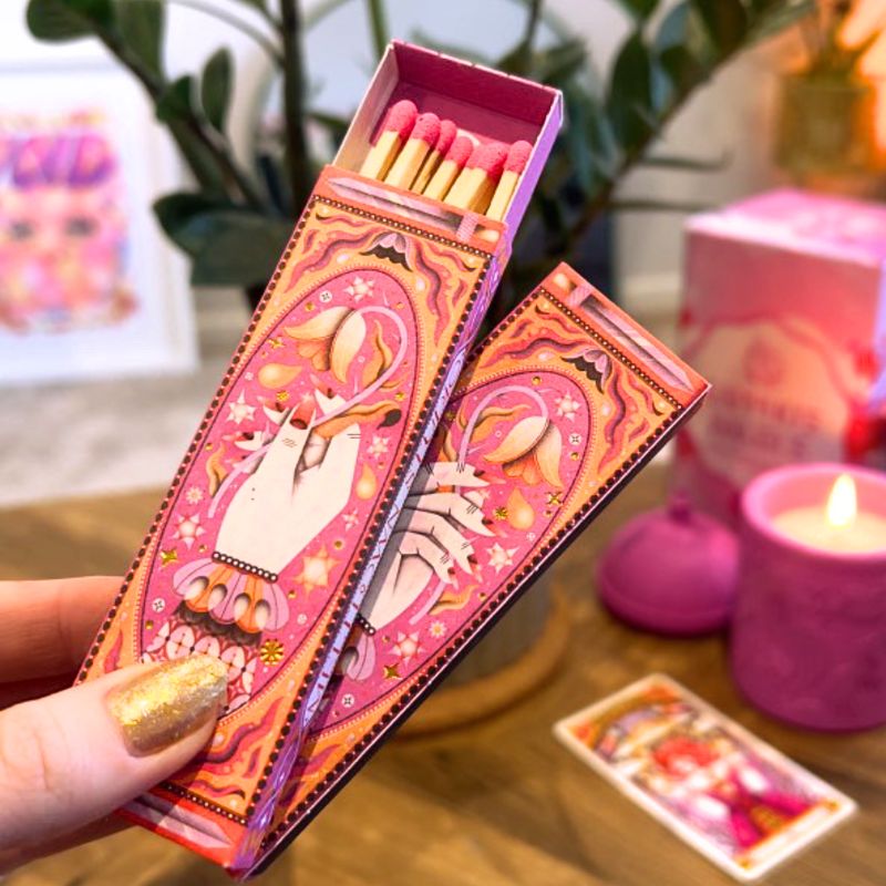 Meltdown Studio - In Good Hands -  Tarot Inspired Long Matches