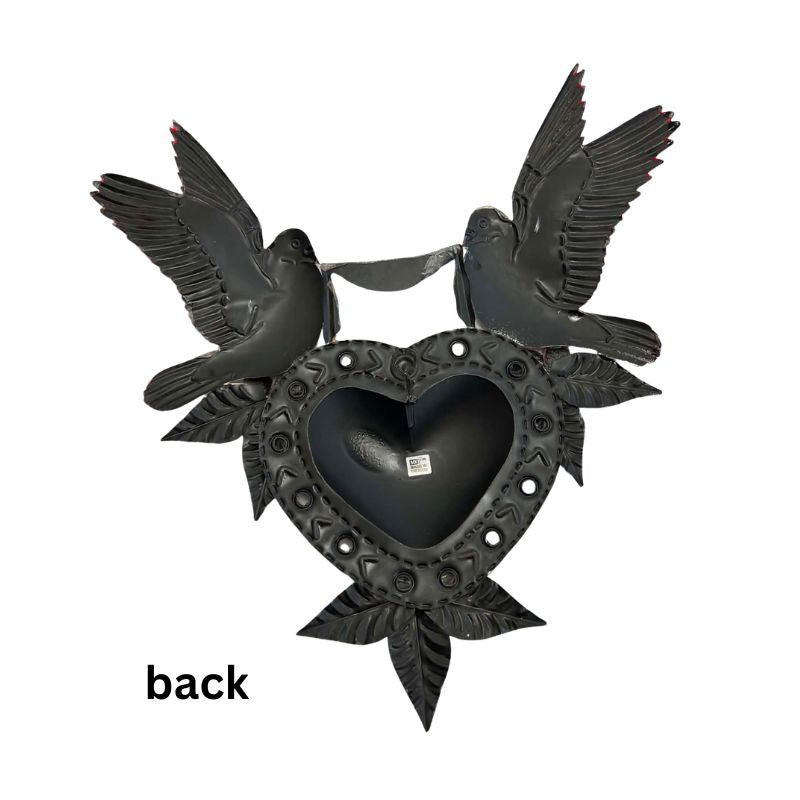 Tin Heart with Doves