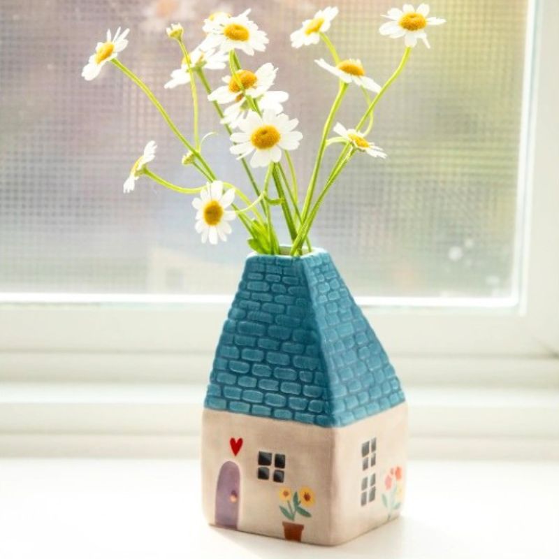 Cottage Bud Vase - Happy Home