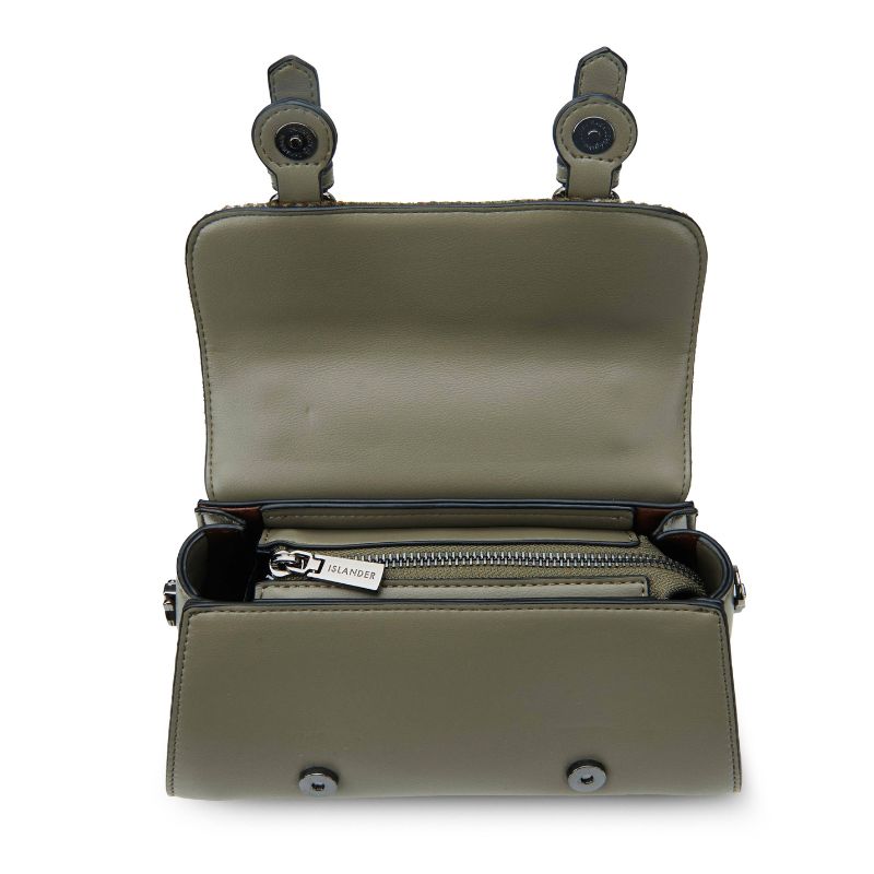 Islander UK Victoria Satchel in Earth Tartan