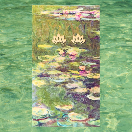 Water Lilies Fine Art Monet Earrings