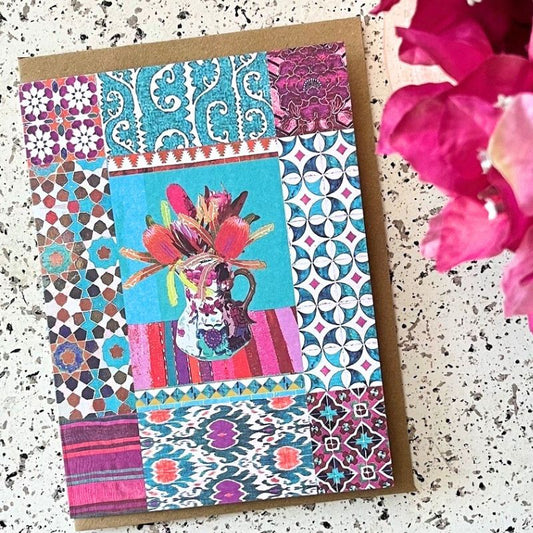 Anna Chandler Wildflower in Aqua Card