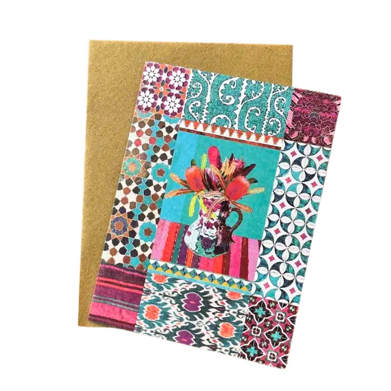 Anna Chandler Wildflower in Aqua Card