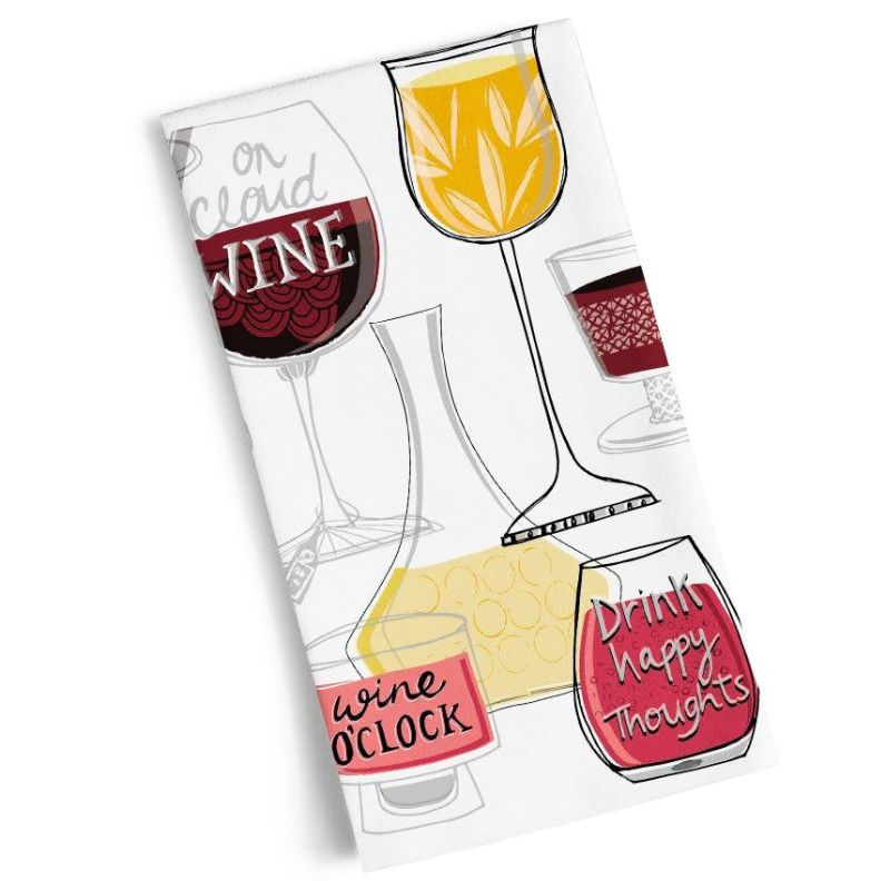 Wine Time Cotton Tea Towel