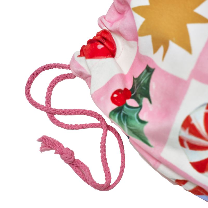 Kissmas Checkerboard Velvet Santa Sack