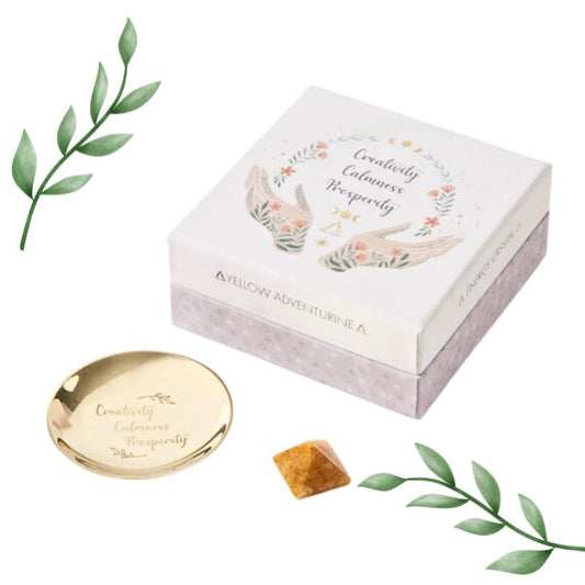 Empowering Energy Boxed Crystal Gift Set - Yellow Aventurine