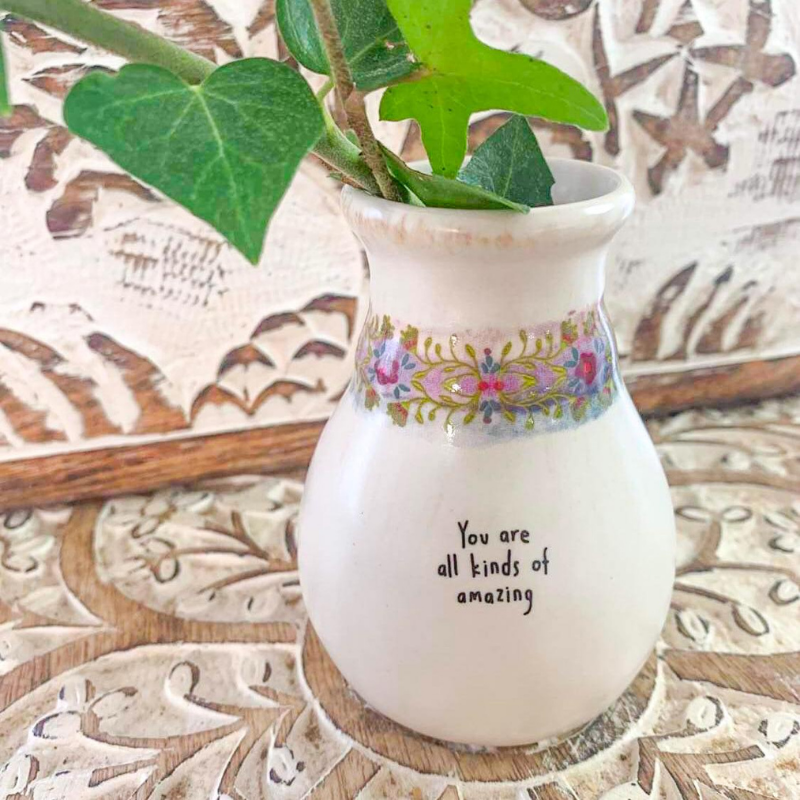 Be Happy Bud Vase