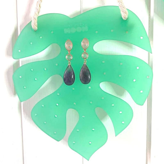 Earring Holder - Monstera Magic