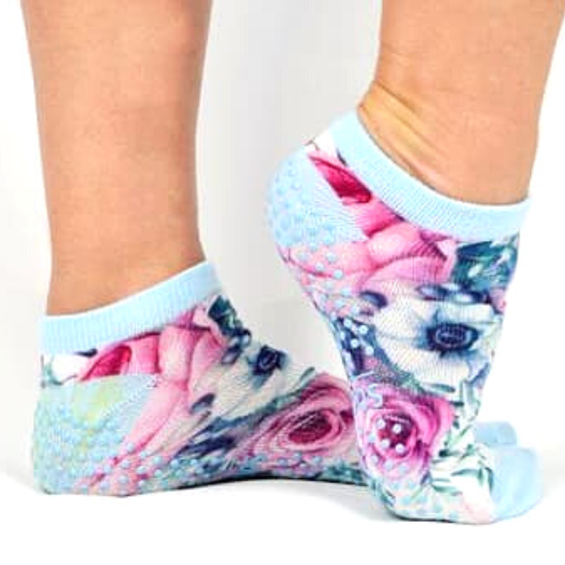 Flower Feet Non-Slip Grip Socks (for Studio, Home, Hospital & More)